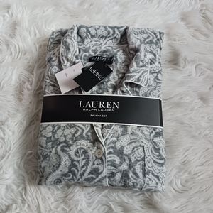 Ralph Lauren notch collar Pajama set, Grey. XL